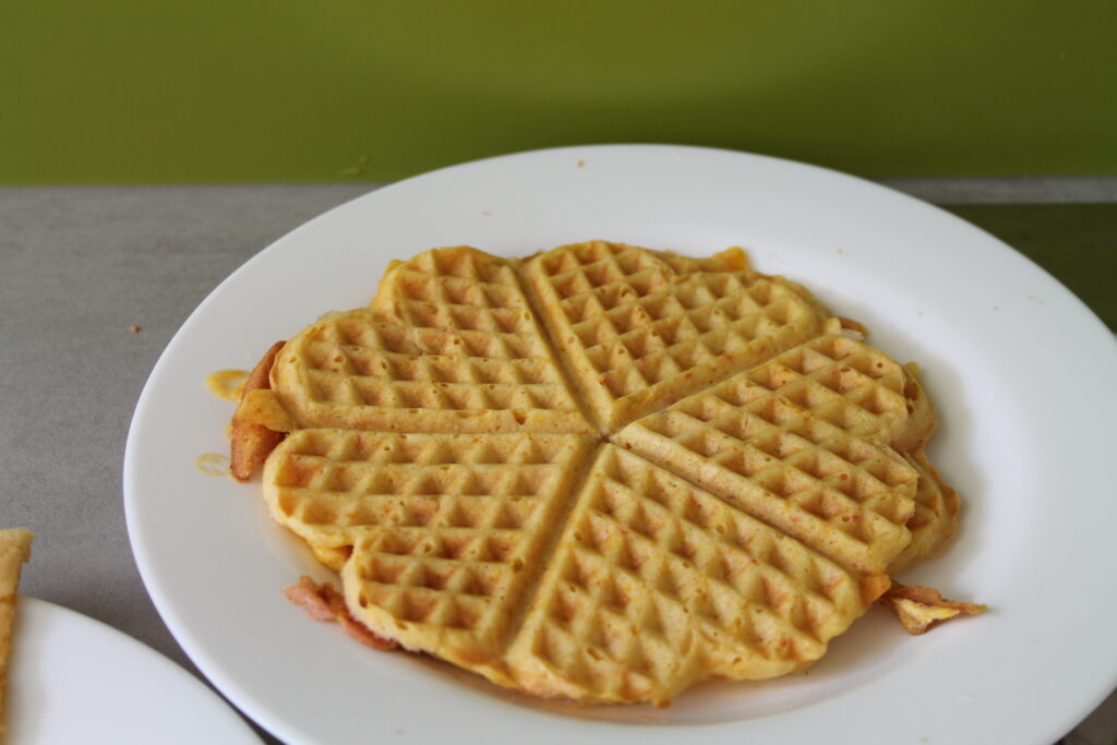 Waffel auf Teller